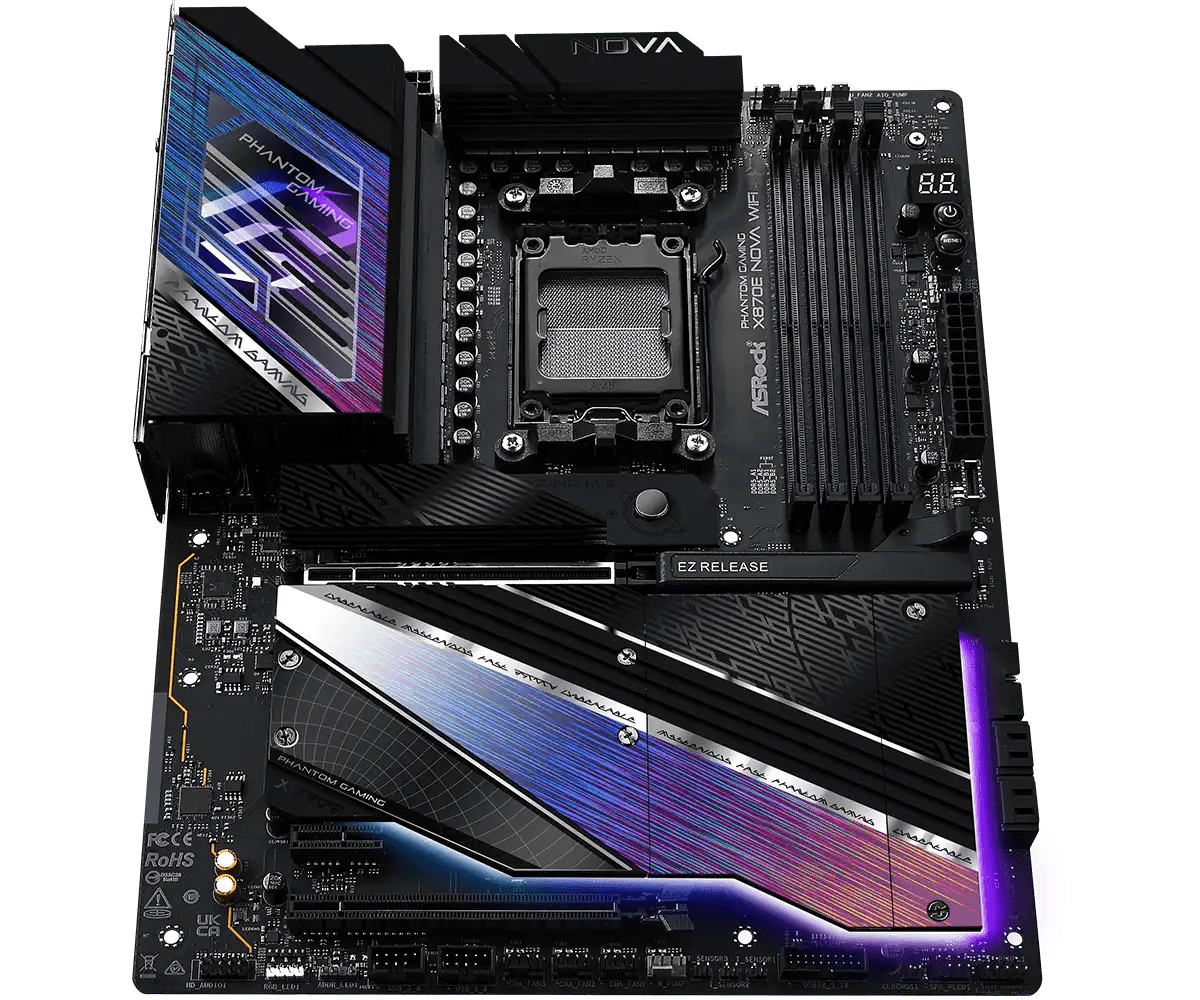 ASRock X870E Nova WiFi AMD AM5 Socket Gaming Motherboard | 90 - MXBPX0 - A0UAYZ - 801964409720 - Vektra Computers LLC ASRock X870E Nova WiFi AMD AM5 Socket Gaming Motherboard | 90 - MXBPX0 - A0UAYZ - 801964409720 - Vektra Computers LLC